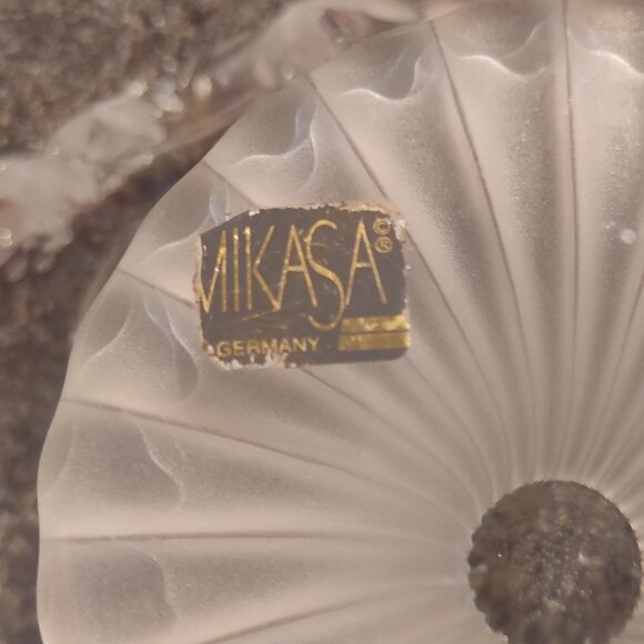 Mikasa Crystal Peacock Cake Stand - vintage - Picture 11 of 16